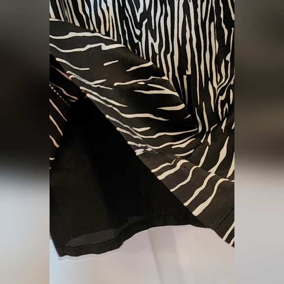 Zara Silk Dress Abstract Print size XL - Picture 10 of 13